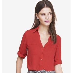 Red Portofino Shirt Size Large